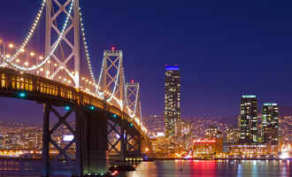 San Francisco Deluxe Sightseeing LLC Tour Deluxe Evening Tour View of the Majestic Bay Bridge